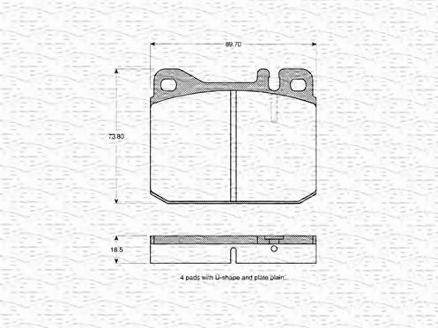 Magneti Marelli 363702160348 - Гальмівні колодки, дискові гальма avtolavka.club