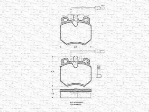 Magneti Marelli 430216170299 - Гальмівні колодки, дискові гальма avtolavka.club