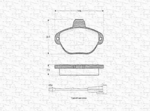 Magneti Marelli 363702160298 - Гальмівні колодки, дискові гальма avtolavka.club