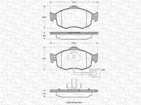 Magneti Marelli 430216170265 - Гальмівні колодки, дискові гальма avtolavka.club