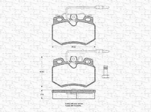 Magneti Marelli 430216170217 - Гальмівні колодки, дискові гальма avtolavka.club