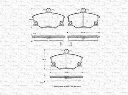 Magneti Marelli 363702160230 - Гальмівні колодки, дискові гальма avtolavka.club