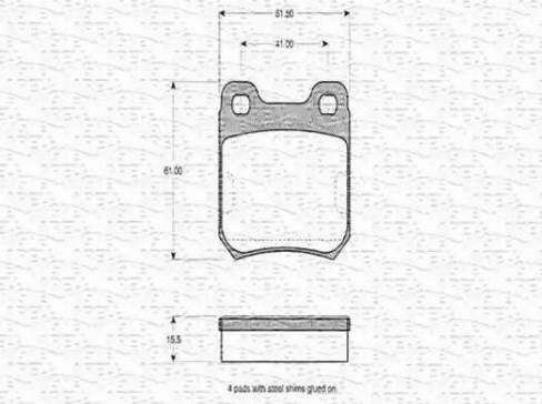 Magneti Marelli 363702160270 - Гальмівні колодки, дискові гальма avtolavka.club