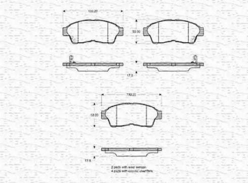 Magneti Marelli 363702160781 - Гальмівні колодки, дискові гальма avtolavka.club