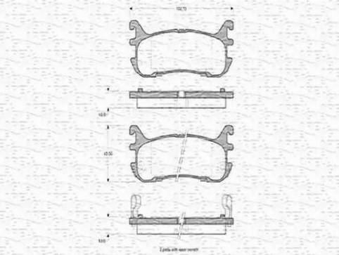 Magneti Marelli 363702160773 - Гальмівні колодки, дискові гальма avtolavka.club