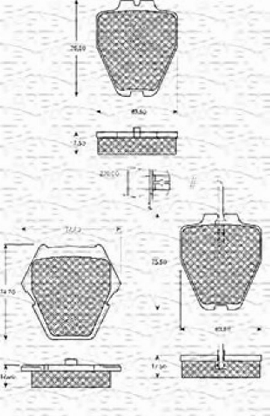 Magneti Marelli 363702161093 - Гальмівні колодки, дискові гальма avtolavka.club