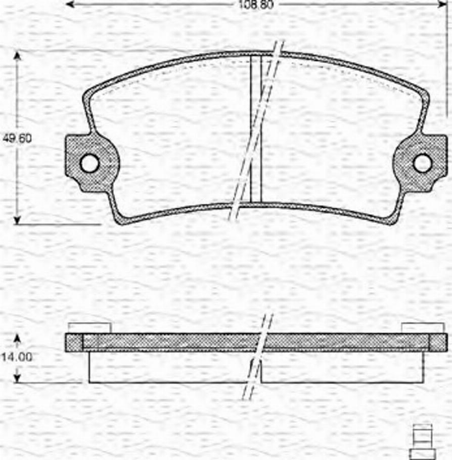 Magneti Marelli 363702161064 - Гальмівні колодки, дискові гальма avtolavka.club