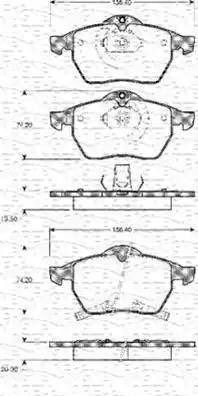 Magneti Marelli 363702161032 - Гальмівні колодки, дискові гальма avtolavka.club