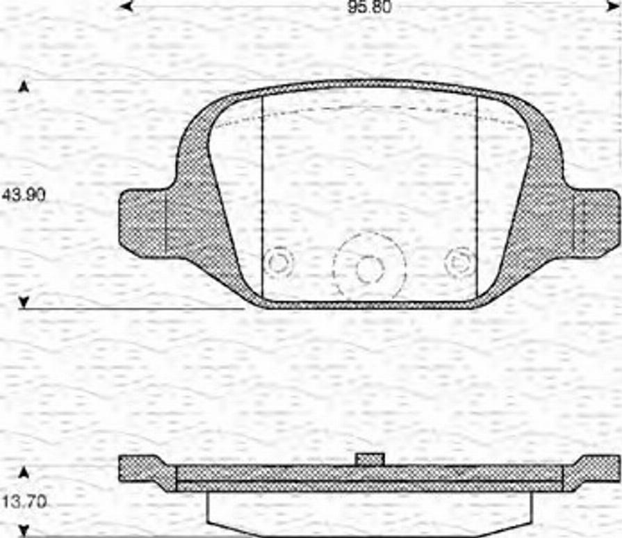 Magneti Marelli 363702161104 - Гальмівні колодки, дискові гальма avtolavka.club