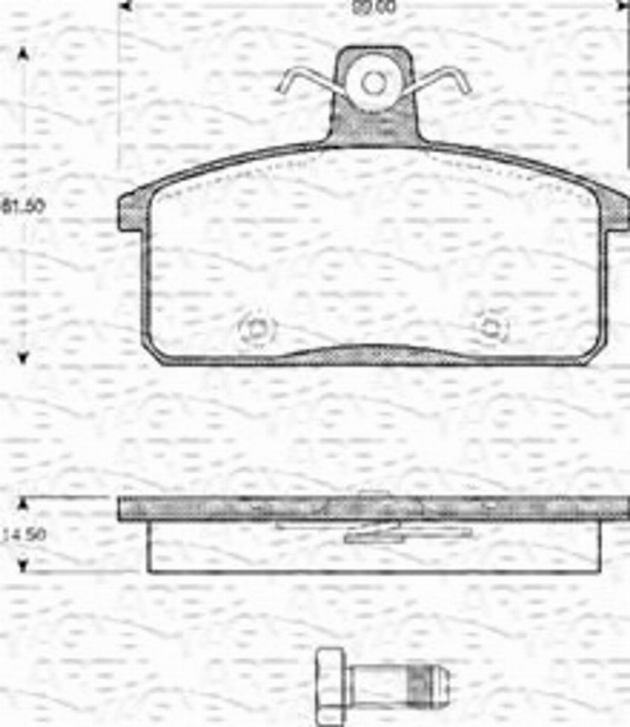 Magneti Marelli 363702161137 - Гальмівні колодки, дискові гальма avtolavka.club