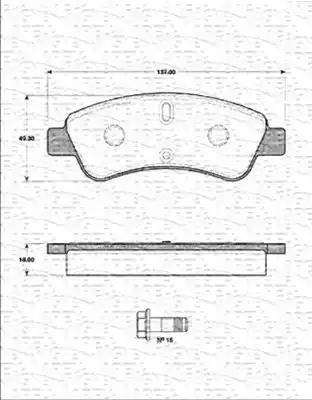 Magneti Marelli 363702161307 - Гальмівні колодки, дискові гальма avtolavka.club