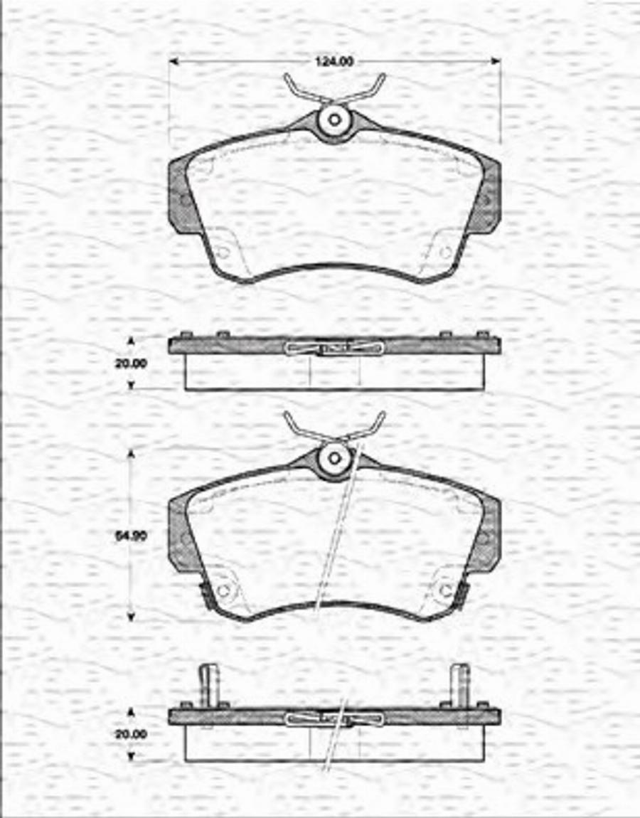 Magneti Marelli 363702161337 - Гальмівні колодки, дискові гальма avtolavka.club