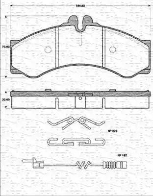 Magneti Marelli 363702161200 - Гальмівні колодки, дискові гальма avtolavka.club