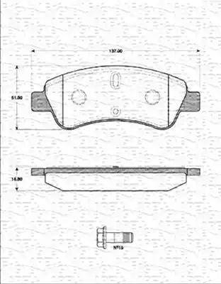 Magneti Marelli 363702161229 - Гальмівні колодки, дискові гальма avtolavka.club