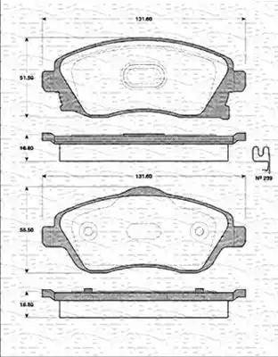 Magneti Marelli 363702161220 - Гальмівні колодки, дискові гальма avtolavka.club