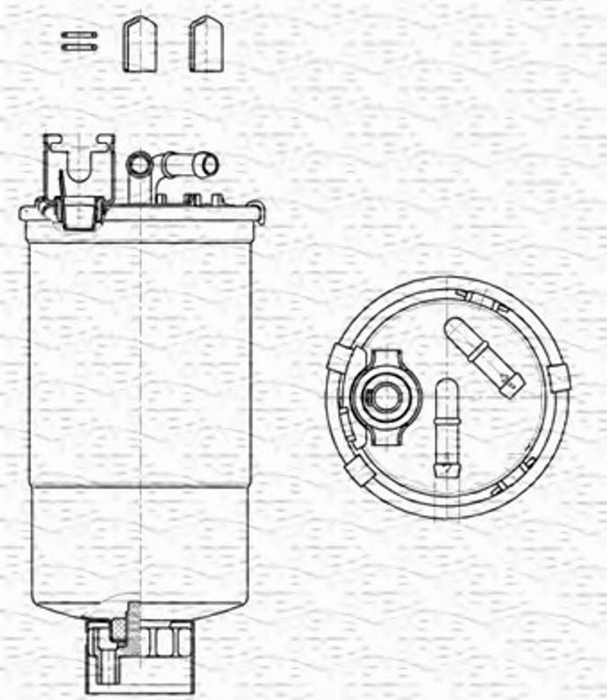 Magneti Marelli 213908561000 - Паливний фільтр avtolavka.club