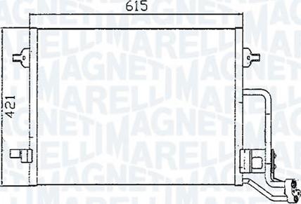 Magneti Marelli - BR 351300391MM - Конденсатор, кондиціонер avtolavka.club