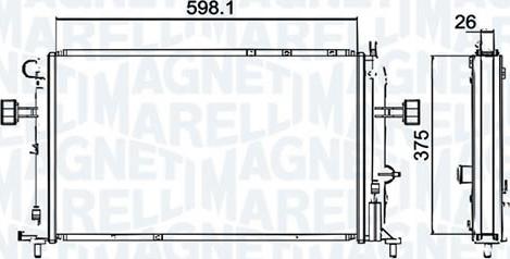 Magneti Marelli - BR RMM94967 - Радіатор, охолодження двигуна avtolavka.club