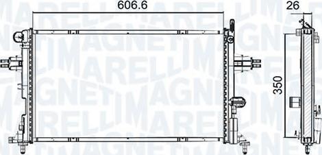 Magneti Marelli - BR RMM93192 - Радіатор, охолодження двигуна avtolavka.club