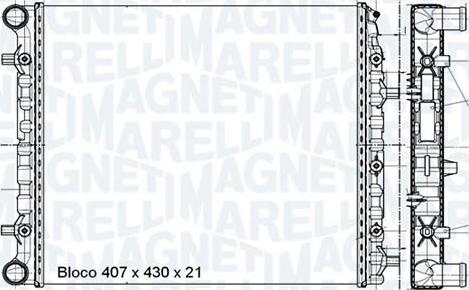 Magneti Marelli - BR RMM695001M - Радіатор, охолодження двигуна avtolavka.club
