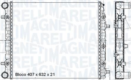 Magneti Marelli - BR RMM698001M - Радіатор, охолодження двигуна avtolavka.club
