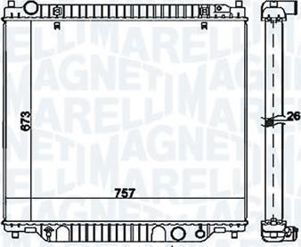 Magneti Marelli - BR RMM1048RFD - Радіатор, охолодження двигуна avtolavka.club