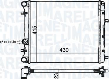 Magneti Marelli - BR RMM1051RVW - Радіатор, охолодження двигуна avtolavka.club