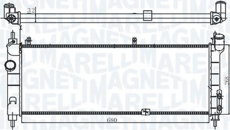 Magneti Marelli - BR RMM1066HGM - Радіатор, охолодження двигуна avtolavka.club