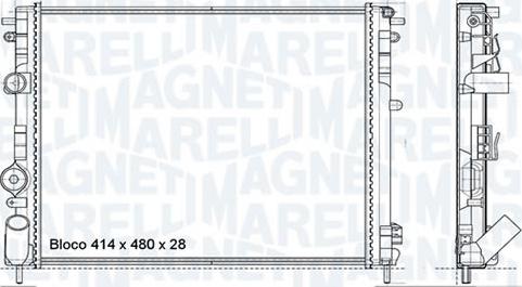Magneti Marelli - BR RMM1009HPE - Радіатор, охолодження двигуна avtolavka.club