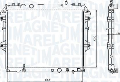 Magneti Marelli - BR RMM1006HTO - Радіатор, охолодження двигуна avtolavka.club