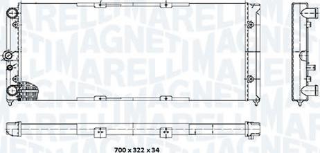 Magneti Marelli - BR RMM376910361 - Радіатор, охолодження двигуна avtolavka.club