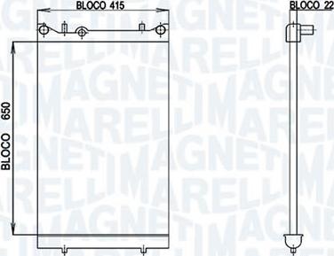 Magneti Marelli - BR RMMD9960 - Радіатор, охолодження двигуна avtolavka.club