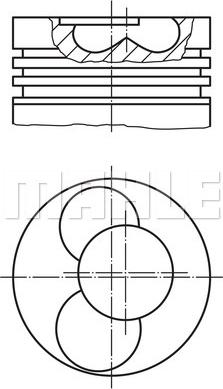 MAHLE 030 55 00 - Поршень avtolavka.club