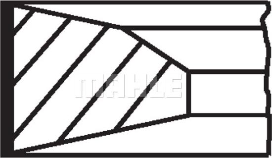 MAHLE 001 35 N0 - Комплект поршневих кілець avtolavka.club