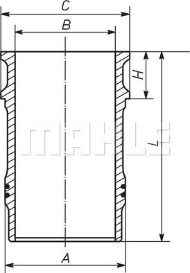 MAHLE 001 LW 00138 001 - Гільза циліндра avtolavka.club