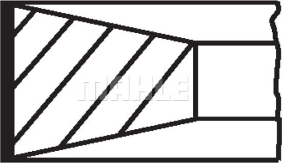 MAHLE 003 76 N0 - Комплект поршневих кілець avtolavka.club