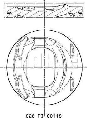 MAHLE 028 PI 00118 001 - Поршень avtolavka.club