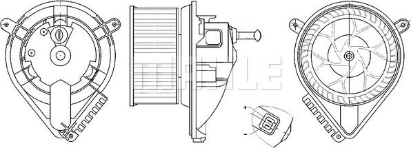 MAHLE AB 271 000S - Вентилятор салону avtolavka.club