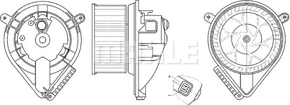 MAHLE AB 272 000S - Вентилятор салону avtolavka.club