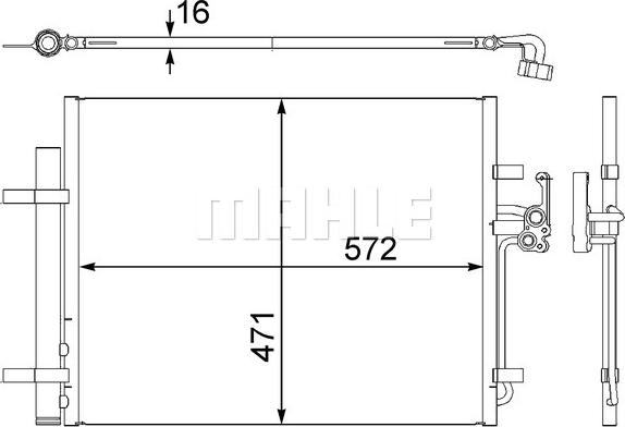 MAHLE AC 441 000S - Конденсатор, кондиціонер avtolavka.club