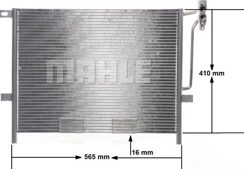 MAHLE AC 502 001S - Конденсатор, кондиціонер avtolavka.club