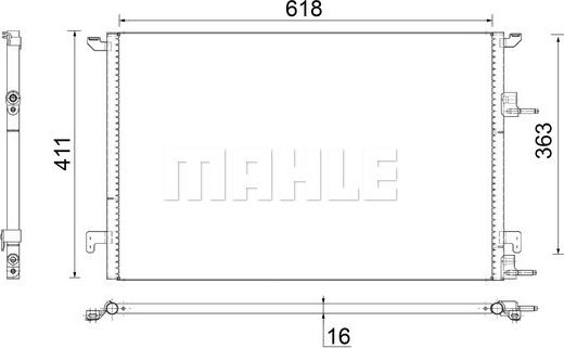 MAHLE AC 589 000S - Конденсатор, кондиціонер avtolavka.club