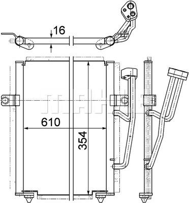 MAHLE AC 193 000P - Конденсатор, кондиціонер avtolavka.club