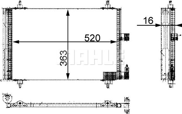 MAHLE AC 350 000S - Конденсатор, кондиціонер avtolavka.club