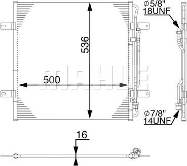 MAHLE AC 284 000S - Конденсатор, кондиціонер avtolavka.club