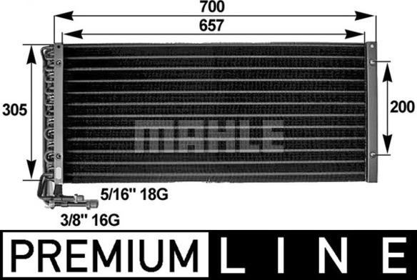 MAHLE AC 281 000P - Конденсатор, кондиціонер avtolavka.club