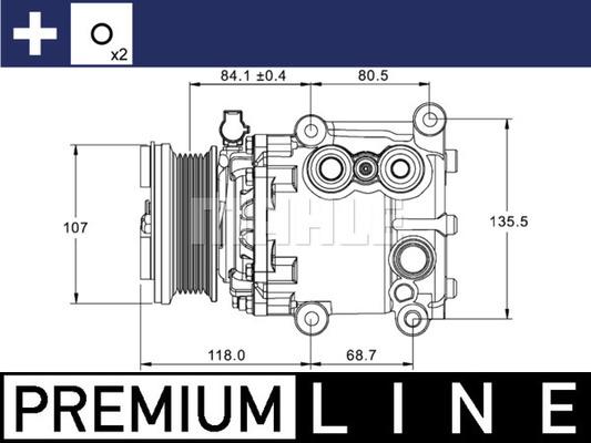 MAHLE ACP 1336 000P - Компресор, кондиціонер avtolavka.club