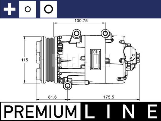 MAHLE ACP 1331 000P - Компресор, кондиціонер avtolavka.club