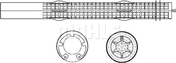 MAHLE AD 296 000P - Осушувач, кондиціонер avtolavka.club