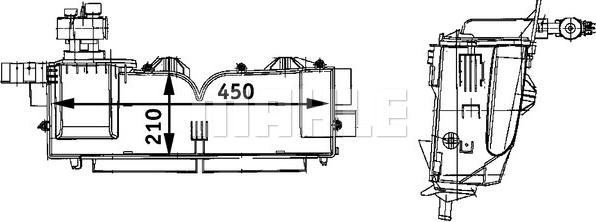 MAHLE AE 62 000P - Випарник, кондиціонер avtolavka.club